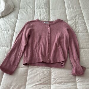 Pink button cardigan
